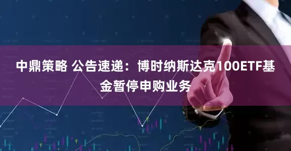 中鼎策略 公告速递：博时纳斯达克100ETF基金暂停申购业务